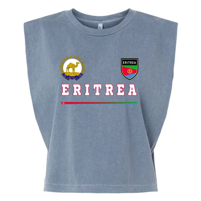 Flag Football Eritrean Eritrea Sport Soccer Jersey Garment-Dyed Women's Muscle Tee