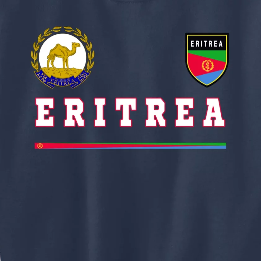 Flag Football Eritrean Eritrea Sport Soccer Jersey Kids Sweatshirt