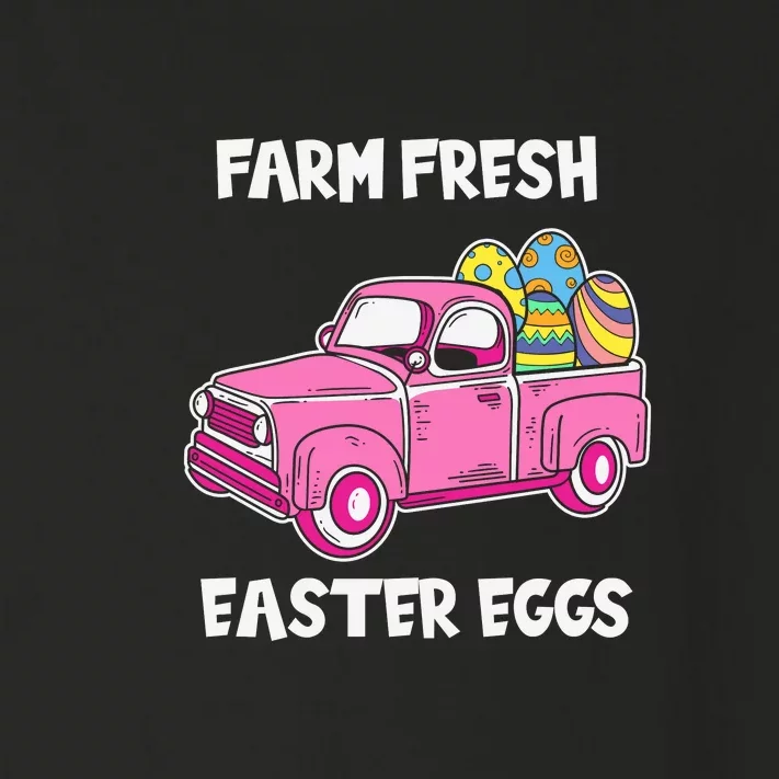 Farm Fresh Eatser Eggs Easter Day Gift Funny Egg Toddler Long Sleeve Shirt