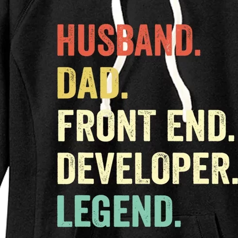 Funny Front End Developer Gifts Web Developers Dad Husband Women's Fleece Hoodie