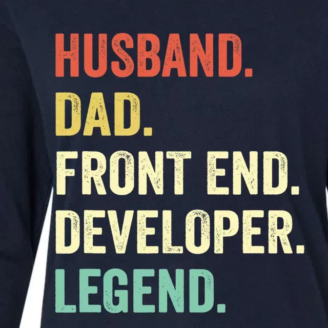 Funny Front End Developer Gifts Web Developers Dad Husband Womens Cotton Relaxed Long Sleeve T-Shirt