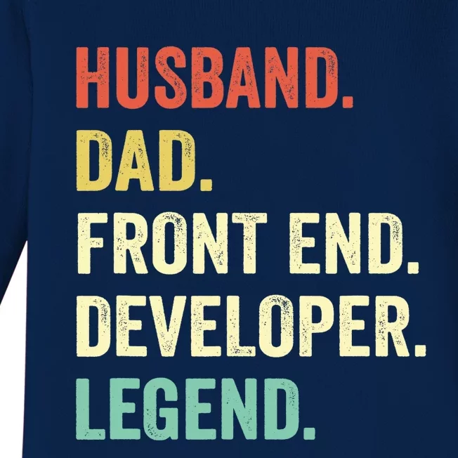 Funny Front End Developer Gifts Web Developers Dad Husband Baby Long Sleeve Bodysuit