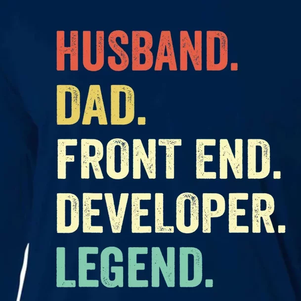 Funny Front End Developer Gifts Web Developers Dad Husband Cooling Performance Long Sleeve Crew