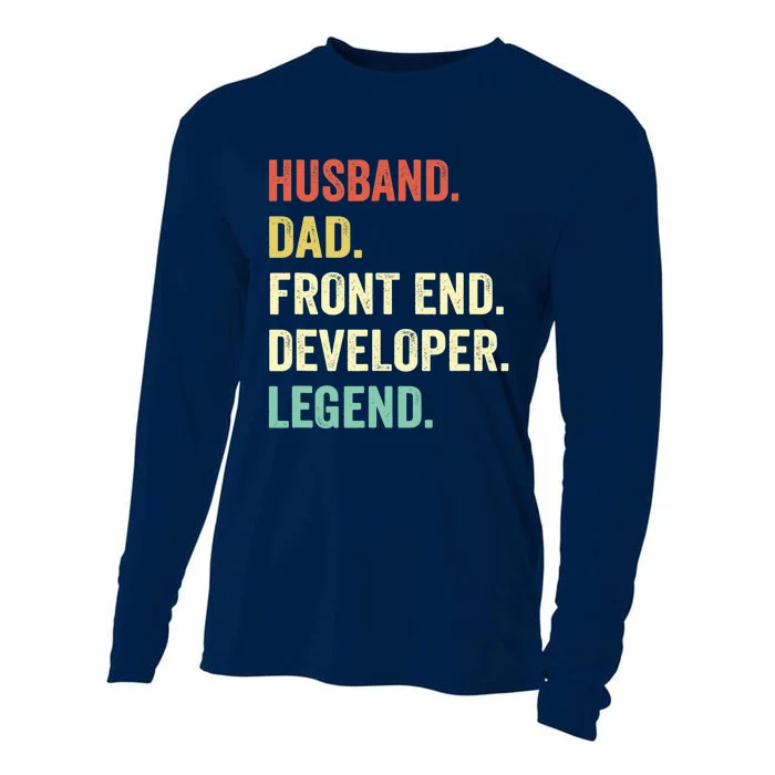 Funny Front End Developer Gifts Web Developers Dad Husband Cooling Performance Long Sleeve Crew