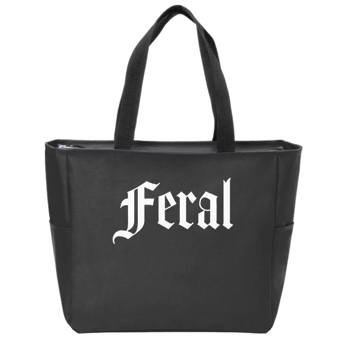 Feral Zip Tote Bag