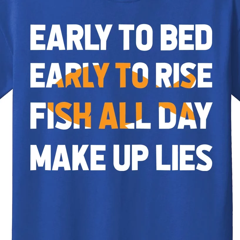 Youth Eat Sleep Fish T Shirt Funny Fishing Tee for Kids