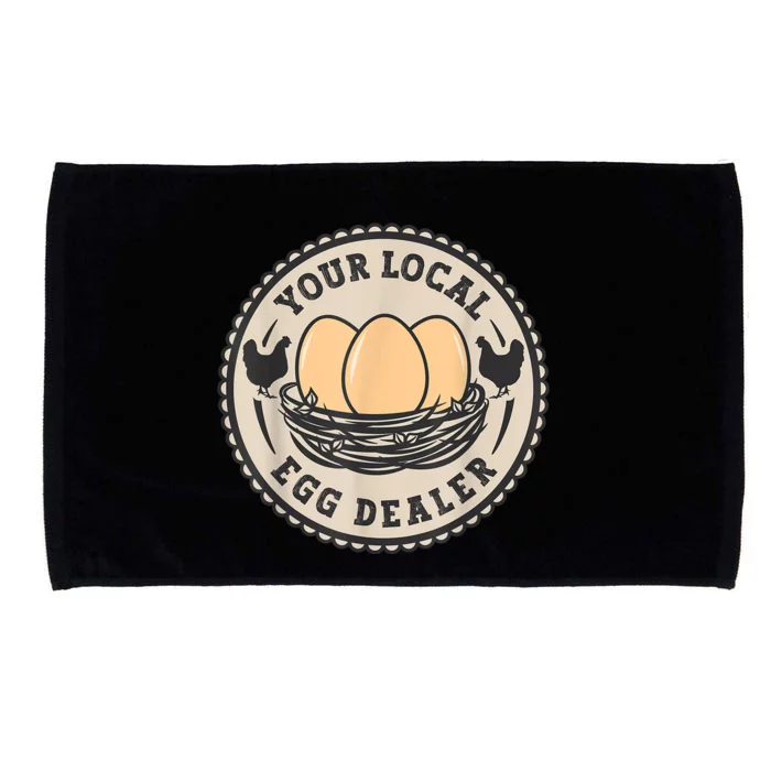 Farm Fresh Eggs Funny farm, Your Local Egg Dealer Microfiber Hand Towel