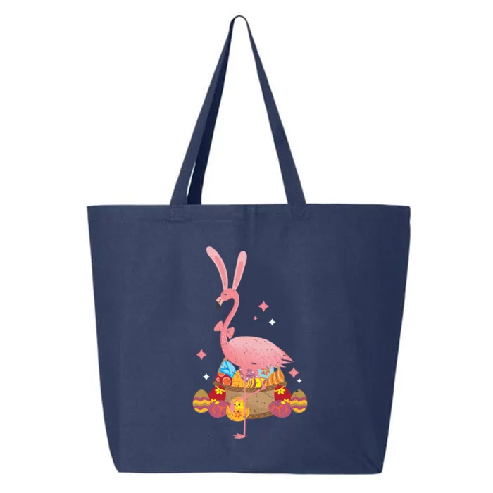 Funny Flamingo Easter Bunny Easter Egg Basket Gift 25L Jumbo Tote