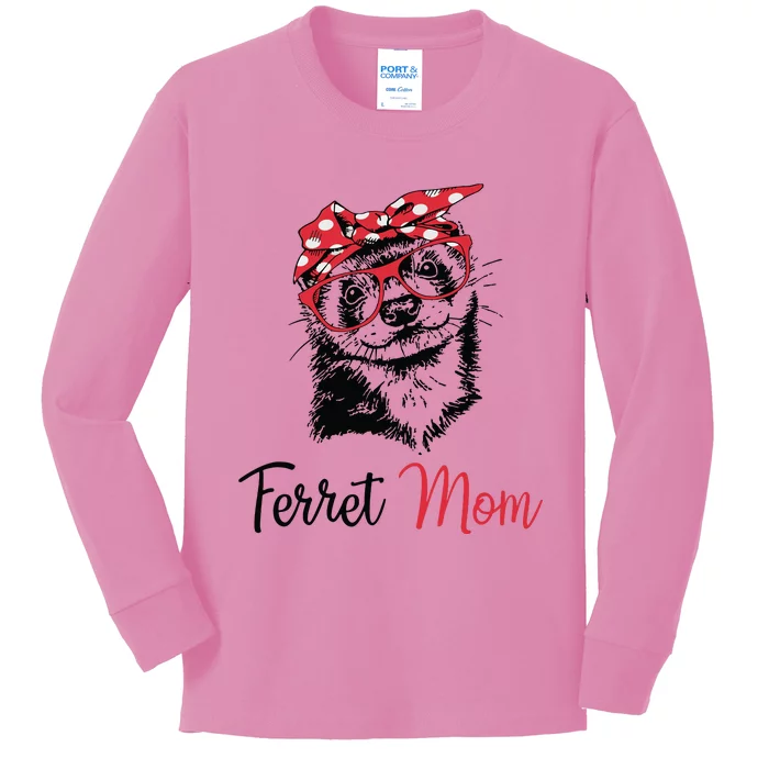 Ferret Kids Long Sleeve Shirt