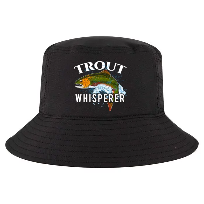 Funny Fishing Fisherman Gift Trout Whisperer Cool Comfort Performance Bucket Hat