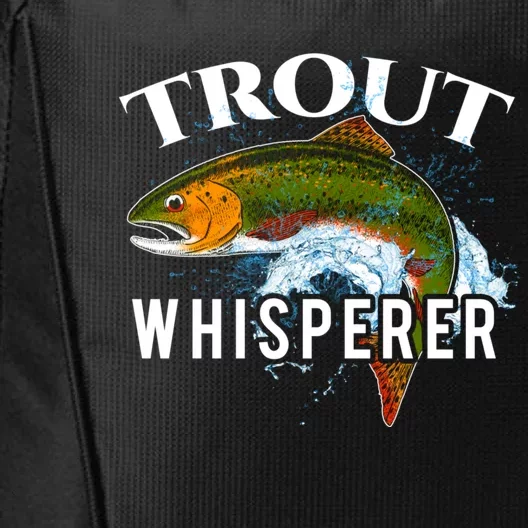 Funny Fishing Fisherman Gift Trout Whisperer City Backpack