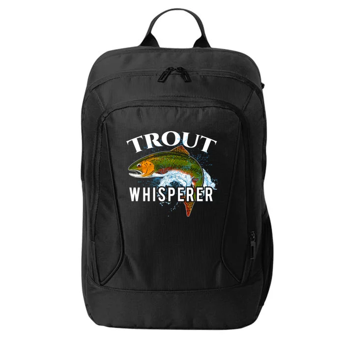 Funny Fishing Fisherman Gift Trout Whisperer City Backpack