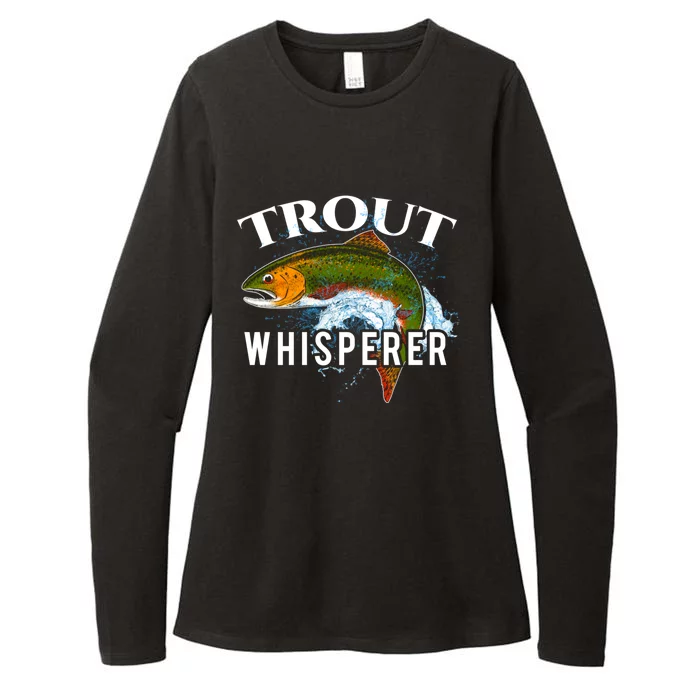 Funny Fishing Fisherman Gift Trout Whisperer Womens CVC Long Sleeve Shirt