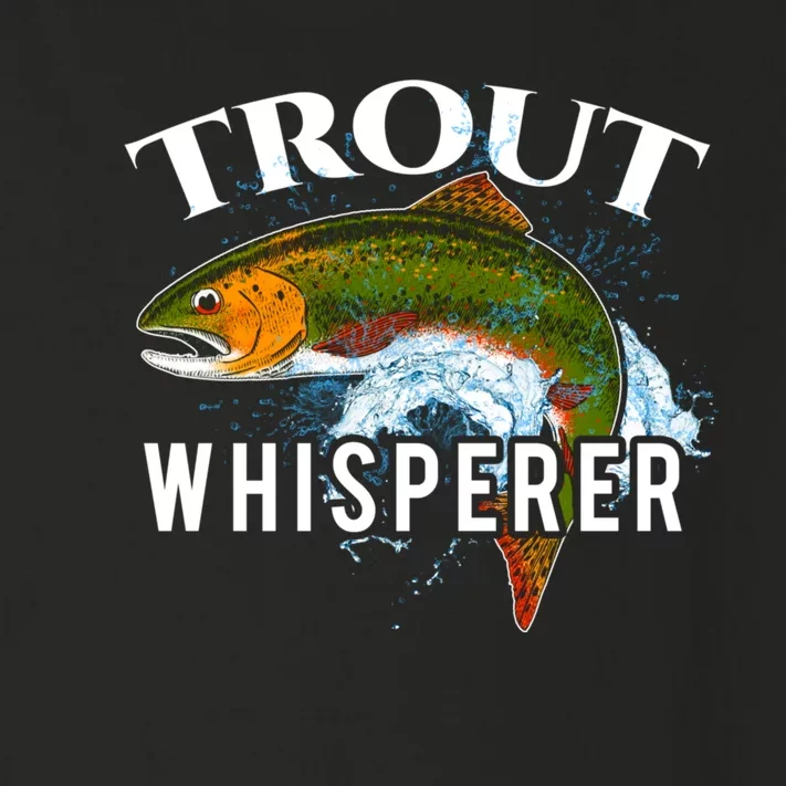 Funny Fishing Fisherman Gift Trout Whisperer Toddler Long Sleeve Shirt