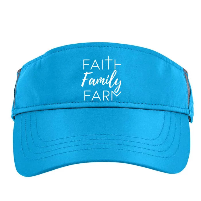 Faith Family Farm Country Farmers Wife Gift Adult Drive Performance Visor