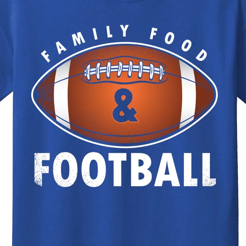 Family Food Football Player Fan Rugby Sports Game Gift Great Gift Kids T-Shirt