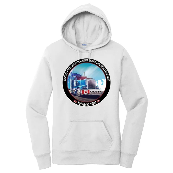 Fighting For Freedom Convoy 22 Candian Women's Pullover Hoodie