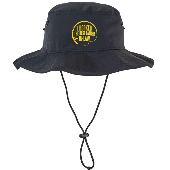 Funny Fishing Father In-Law I Hooked the Best Father In-law Legacy Cool Fit Booney Bucket Hat