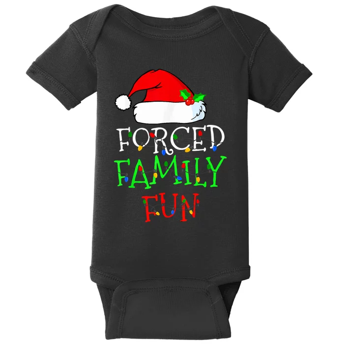 Forced Family Fun Santa Hat With Lighting Christmas Baby Bodysuit