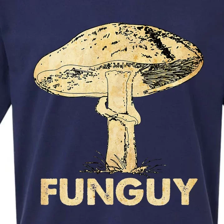 Funguy Funny Fungi Fungus Mushroom Sueded Cloud Jersey T-Shirt