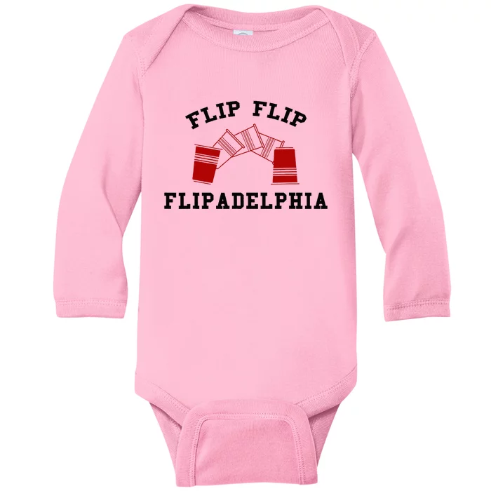 Flip Flip Flipadelphia Baby Long Sleeve Bodysuit