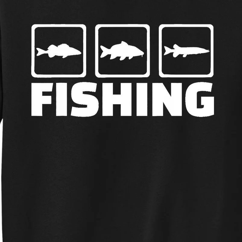 Fishing fish Tall Sweatshirt