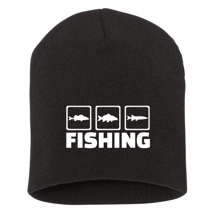 Fishing fish Short Acrylic Beanie