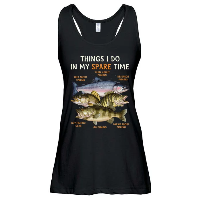 Funny Fishing Ladies Essential Flowy Tank