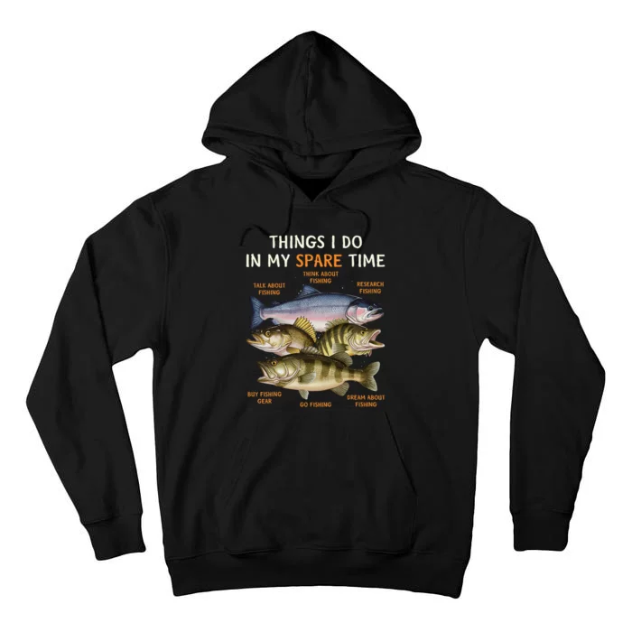 Funny Fishing Tall Hoodie