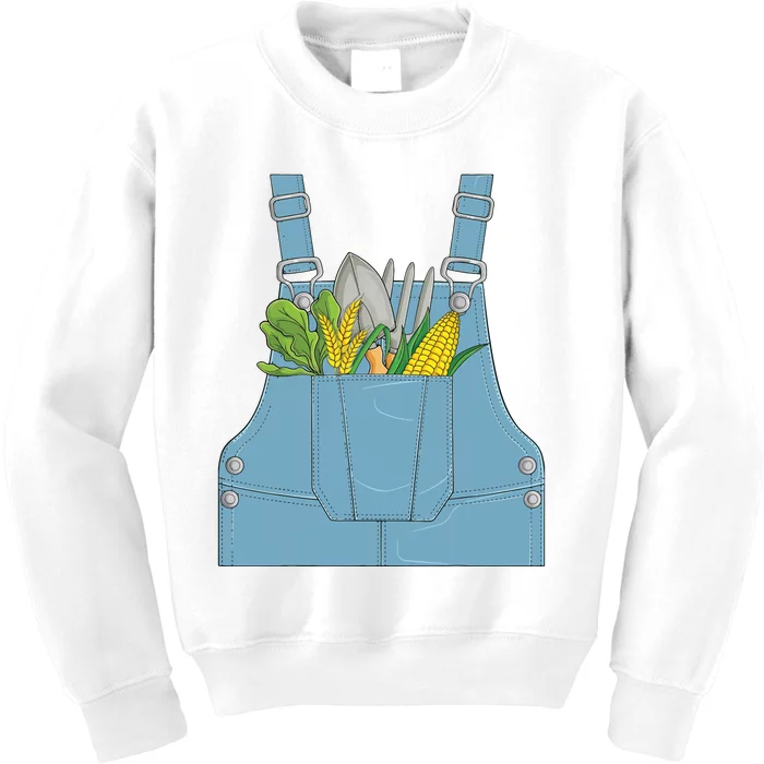 Farmer Farm Farming Life Halloween Costume Kids Sweatshirt