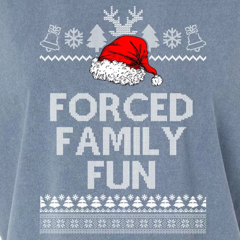 Forced Family Fun Ugly Christmas Garment-Dyed Women's Muscle Tee