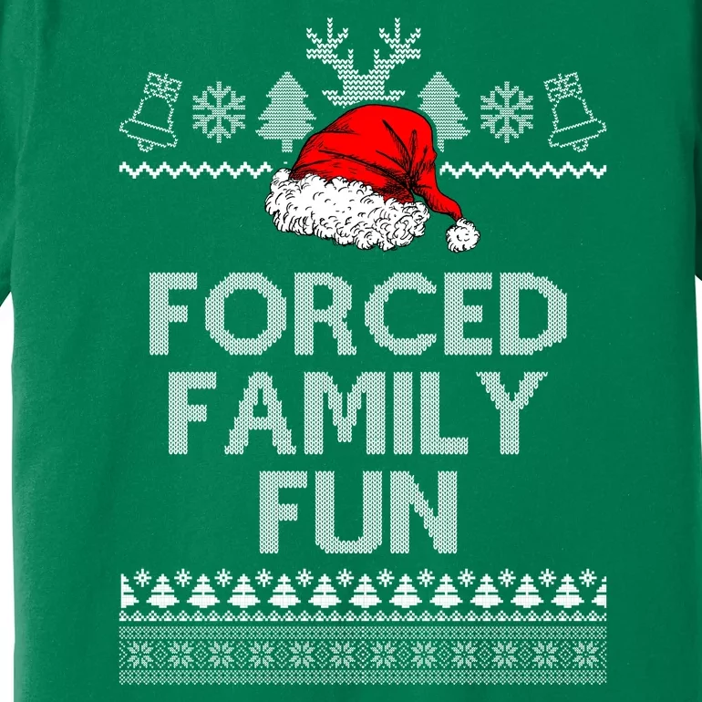 Forced Family Fun Ugly Christmas Premium T-Shirt