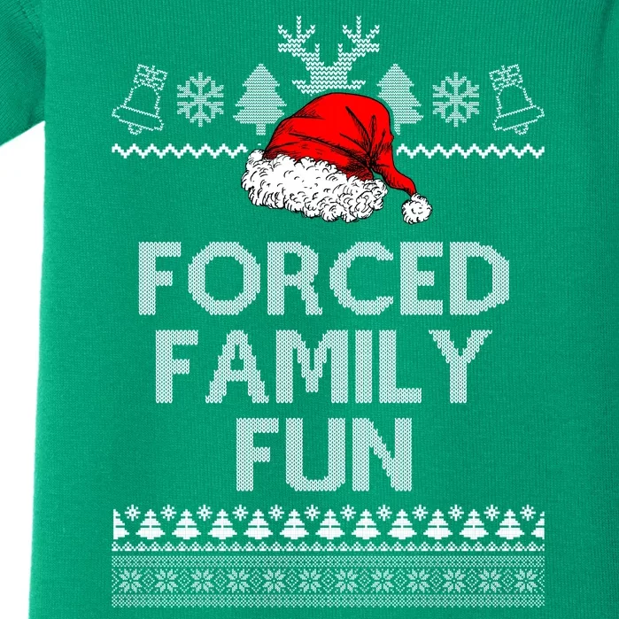 Forced Family Fun Ugly Christmas Baby Bodysuit