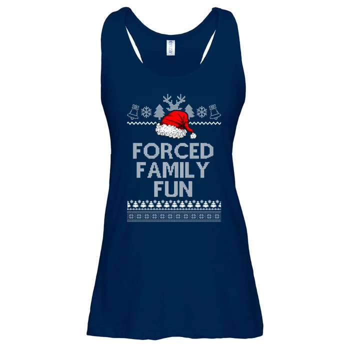 Forced Family Fun Ugly Christmas Ladies Essential Flowy Tank