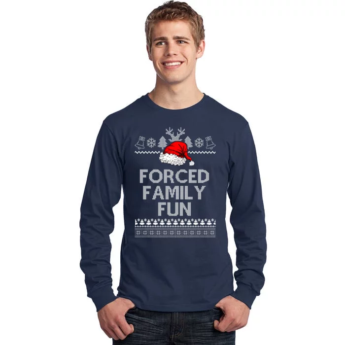 Forced Family Fun Ugly Christmas Tall Long Sleeve T-Shirt