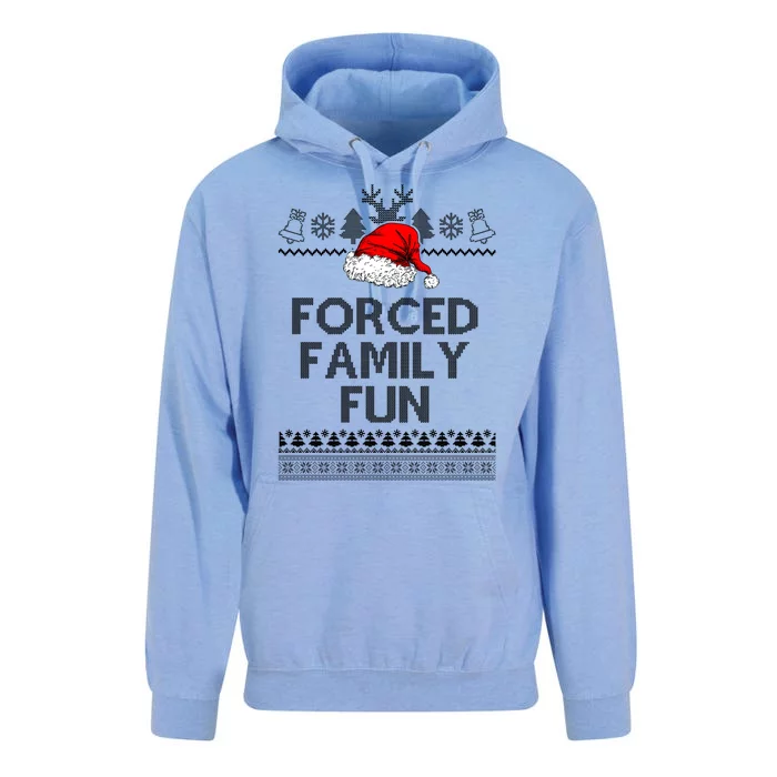 Forced Family Fun Ugly Christmas Unisex Surf Hoodie