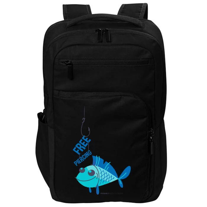 Funny Fish Free Piercing Impact Tech Backpack