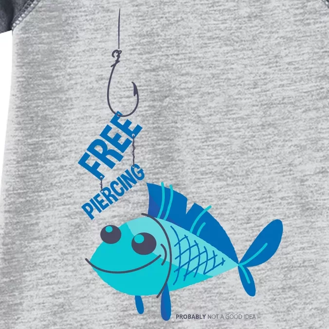 Funny Fish Free Piercing Infant Baby Jersey Bodysuit