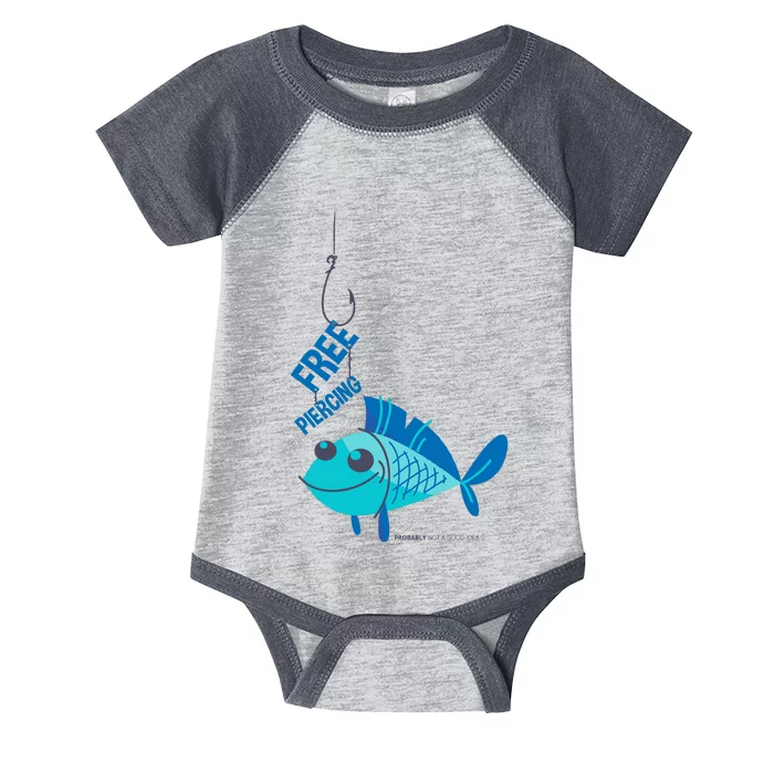 Funny Fish Free Piercing Infant Baby Jersey Bodysuit