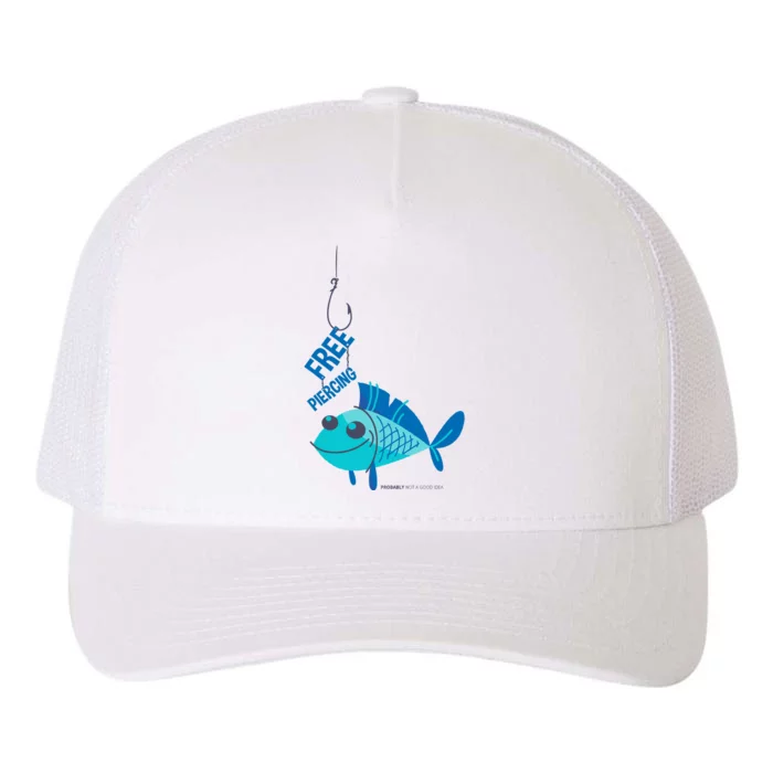 Funny Fish Free Piercing Yupoong Adult 5-Panel Trucker Hat