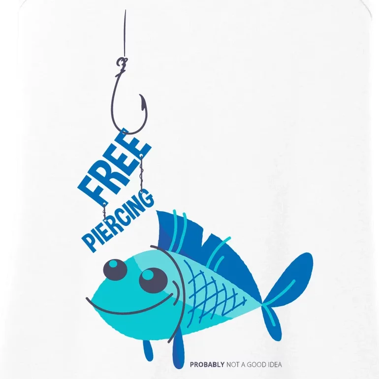 Funny Fish Free Piercing Ladies Essential Tank