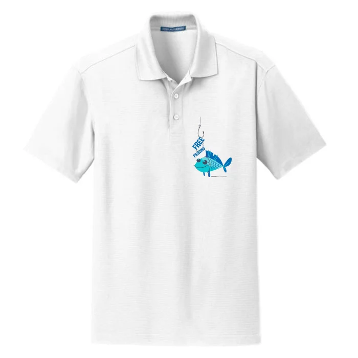 Funny Fish Free Piercing Dry Zone Grid Performance Polo