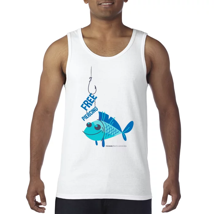 Funny Fish Free Piercing Tank Top