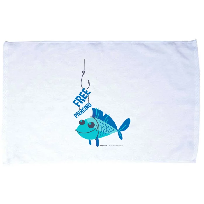 Funny Fish Free Piercing Microfiber Hand Towel