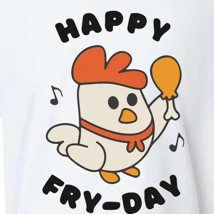 Funny Friday Fried Chicken Sueded Cloud Jersey T-Shirt