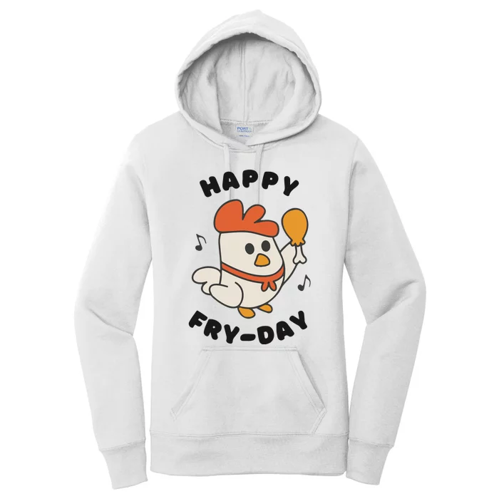 Funny Friday Fried Chicken Women's Pullover Hoodie