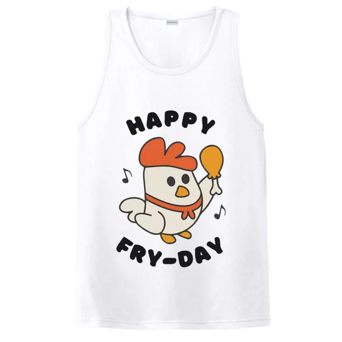 Funny Friday Fried Chicken Performance Tank