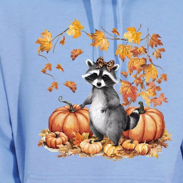 Feral Fall For Raccoon And Pumpkin Spice Lovers Unisex Surf Hoodie