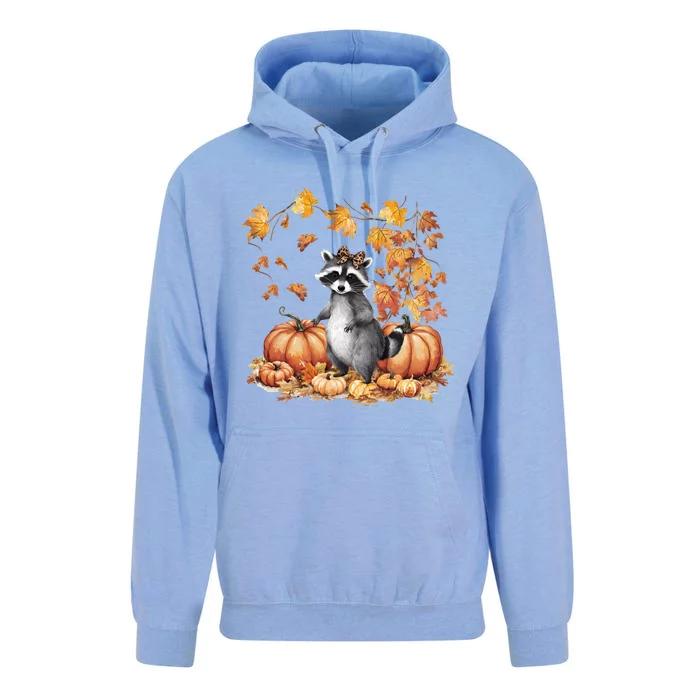 Feral Fall For Raccoon And Pumpkin Spice Lovers Unisex Surf Hoodie