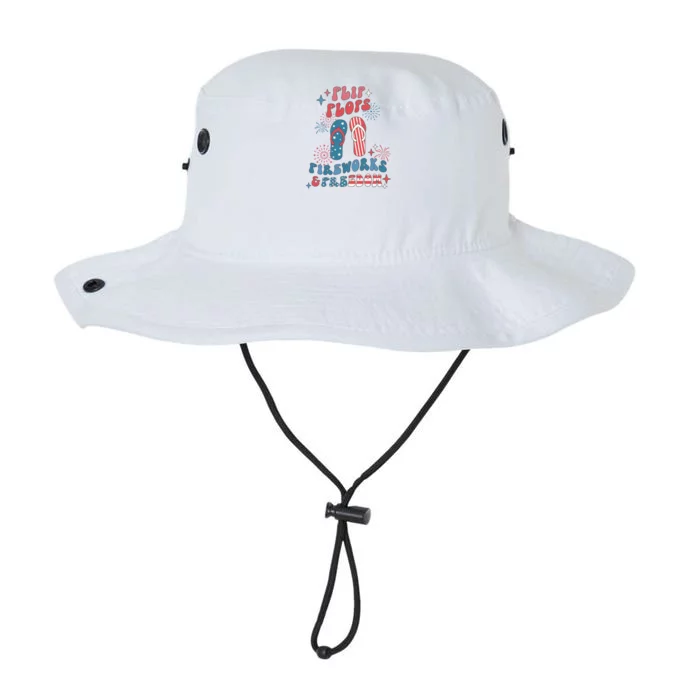 Flip Flops Fireworks & Freedom 4th Of July Independence Day Legacy Cool Fit Booney Bucket Hat